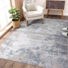 9x12 Washable Rug Modern Abstract Area Rug Stain Resistant Throw Carpet with Non-Slip Backing Low Pile Folding Non Shedding Floor - 4 of 4