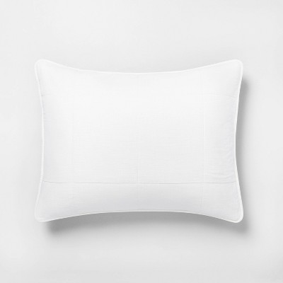 Standard Solid Quilted Pillow Sham Sour Cream - Hearth & Hand™ with Magnolia