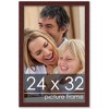PosterPalooza | Classic Modern Brown Picture Frame - UV Acrylic, Foam Board Backing, Hanging Hardware - 3 of 4