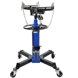 Acekool 2-Stage Hydraulic Lift Jack , 1322 lbs Capacity, Adjustable Foot Pedal, 33.5"-69" Height Range, 360° Swivel Wheels - 1 of 2