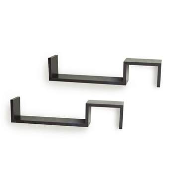 (Set of 2) 22.5" x 4.7" Floating Wall Shelving Set - Danya B.