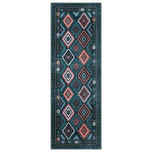 Coolmee  Rug Machine Washable Non-Slip Low Pile Print Pattern Western Rug for Living Room Bedroom Entryway - 1 of 4