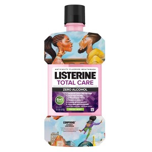 Listerine Total Care Zero Mouthwash - The Whoa Collection Designer Wrap - 1L - 1 of 4