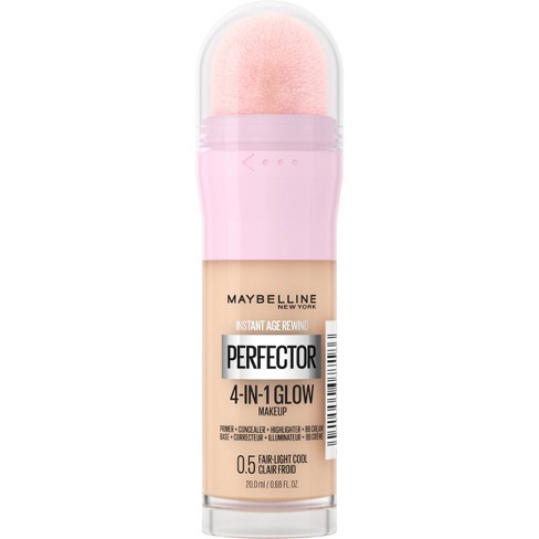 Maybelline Instant Age Rewind Instant Perfector 4-in-1 Glow Foundation - 0.5 Fair/light 0.68 Fl Oz Target