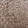Home Mart Goods Taupe Textured Ultra Soft Non-Slip Absorbent Geometric Bathroom Bath Mat Set - 3 of 3