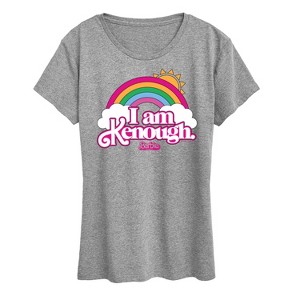 Women's - Barbie - I Am Kenough Rainbow Clouds Short Sleeve Graphic T-Shirt - 1 of 4