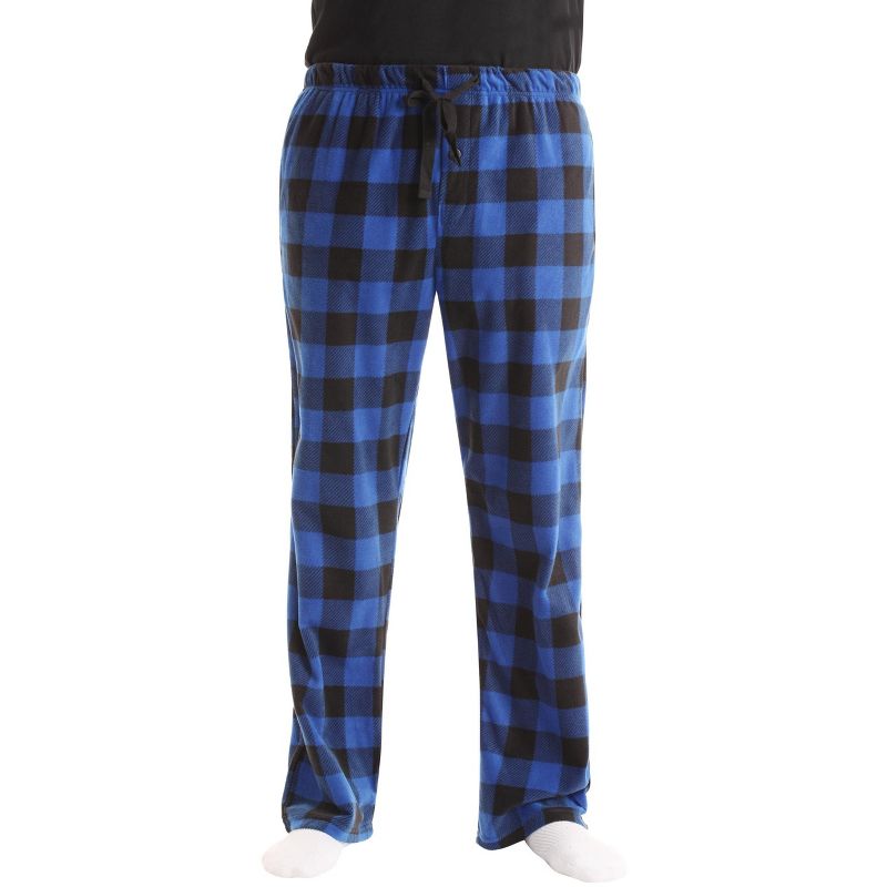 #followme Men's Microfleece Pajamas - Plaid Pajama Pants for Men - Lounge & Sleep PJ Bottoms (Pack of 3), 4 of 5