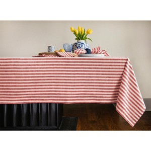 Solino Home Linen Stripe Tablecloth | Amalfi - 1 of 4