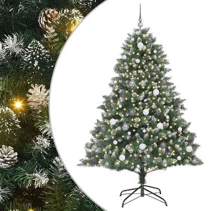 vidaXL Artificial Christmas Tree with Stand Green 140 x 140 x 210 cm - 1 of 4