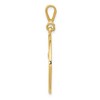 Black Bow Jewelry 14k Yellow Gold The Art of Caring RN Pendant - 2 of 4