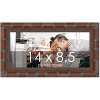 PosterPalooza | 14x8.5 Wide Bamboo Picture Frame, UV Acrylic, 4 Finishes - Brown, Black, Silver, and Natural - 2 of 4