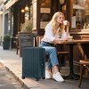 20"/24"/28" 3 pcs/set in ABS Spinner Wheel Luggage, Stripe Design Carry on Suitcase, Matching Color, TSA Combination Lock - 4 of 4
