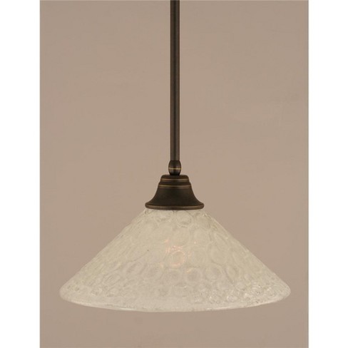 Toltec Lighting Any 1 - Light Pendant in  Dark Granite with 16" Italian Bubble Shade - image 1 of 1