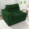 Vynxaria Bean Bag Seats - Green Modern Floor Lounge Sofa with Left Armrest - 4 of 4