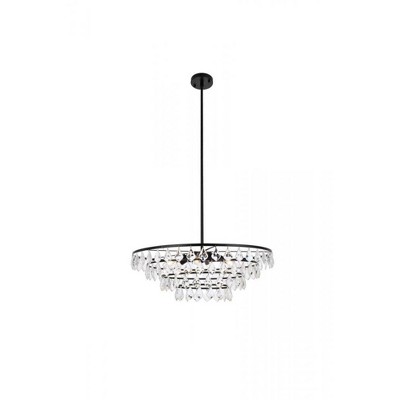 Elegant Lighting Ella 28 inch pendant in black