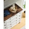 8-Drawer Wood Farmhouse Rustic Dresser Chest with Spacious Drawers, Sturdy Durable Design, and Metal Round Knobs - 3 of 4