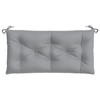 Aghana Digitals Grey Oxford Fabric Garden Bench Cushion - Water-Resistant, Breathable, Non-Slip, - 4 of 4