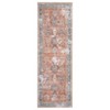 Area Rugs Vintage Distressed Living Room Rug Traditional Medallion Floral Print Rug Non Slip Bedroom Rug - 3 of 4
