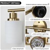 Maliang Modern Vanity Mirror Light, Frosted White Glass with Gold Iron Frame (Bulb Not Included) - 3 of 4