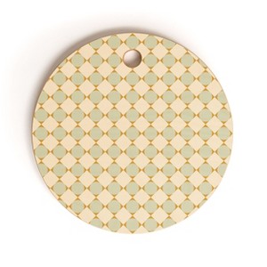 Colour Poems Retro Geometric Pattern III Cutting Board Round - Deny Designs - 1 of 3