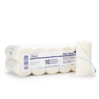 Shur-Band LF Elastic Bandage, 4 in x 5 yds, 10 Count, 6 Packs, 60 Total