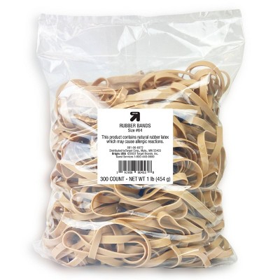 300ct Rubber Bands Size 64 3-1/2'' X1/4'' Tan - Up & Up™ : Target