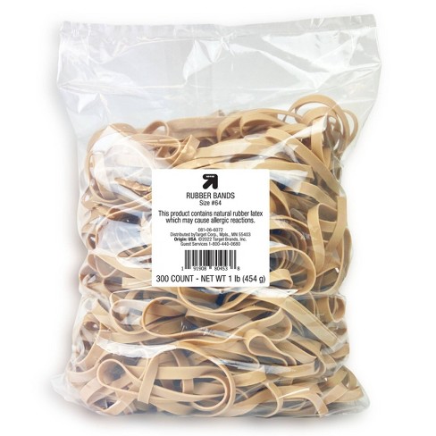 300ct Rubber Bands Size 64 3-1/2'' x1/4'' Tan - up & up™
