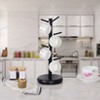 Acoinel 8 Hooks Bamboo Coffee Mug Tree Rotating Coffee Cup Holder - 3 of 4