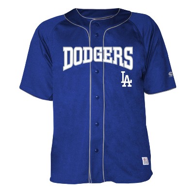Mlb Los Angeles Dodgers Men's Button-down Jersey : Target
