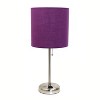 Creekwood Home Contemporary Bedside Table Lamp with Power Outlet - 3 of 4