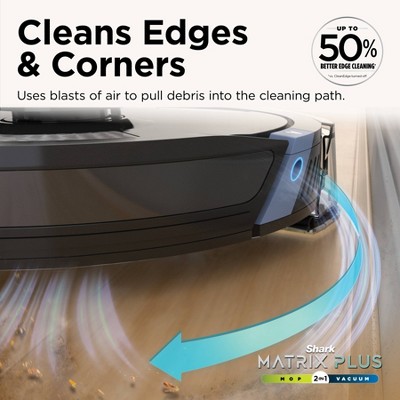 Shark Matrix Plus 2in1 Robot Vacuum & Mop with Sonic Mopping, Matrix Clean, HEPA Bagless Self Empty - RV2610WA: AI Ultra, Pet Hair, Multi-Surface