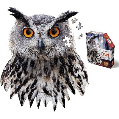 Madd Capp Games I AM Owl 300 Piece Animal Head-Shaped Jigsaw Puzzle