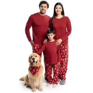 Fruit of the Loom Christmas Holiday Family Matching Pajama Sleep Sets, Sizes XS-3XL - 1 of 4