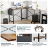 FONTOI L Shaped Gaming Desk, Reversible L-Shaped Standing Desk with CPU Storage Shelf, Wooden Corner Computer Table, Brown, 50"*18.11"*29.53" - 4 of 4