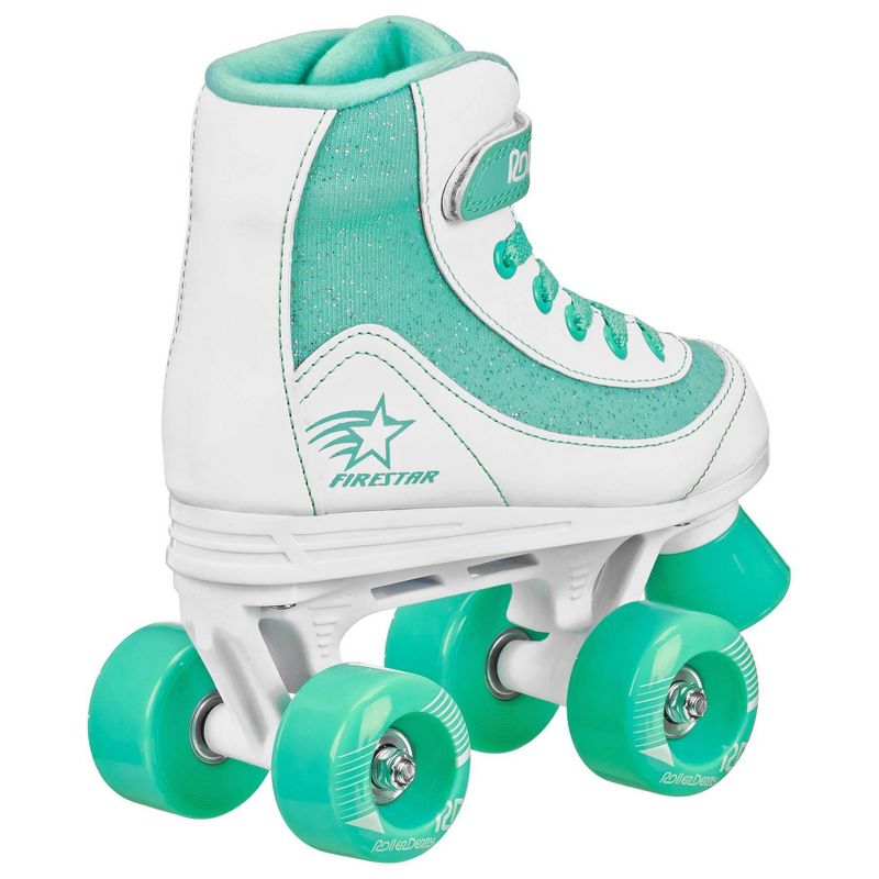 Roller Derby FireStar Youth Kids' Roller Skate - White/Mint, 3 of 8