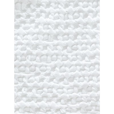 Cool Cotton White Waffle Weave Throw Pillow 24x24