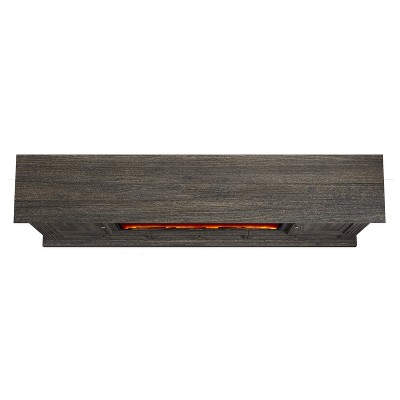 Festivo 72" Brown MDF TV Stand with Electric Fireplace