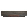 Festivo 72" Vintage TV Stand for TVs up to 70" with Electric Fireplace Brown: MDF Media Console, Storage - 3 of 4