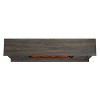 Festivo 72" Vintage TV Stand for TVs up to 70" with Electric Fireplace Brown: MDF Media Console, Storage - image 3 of 4