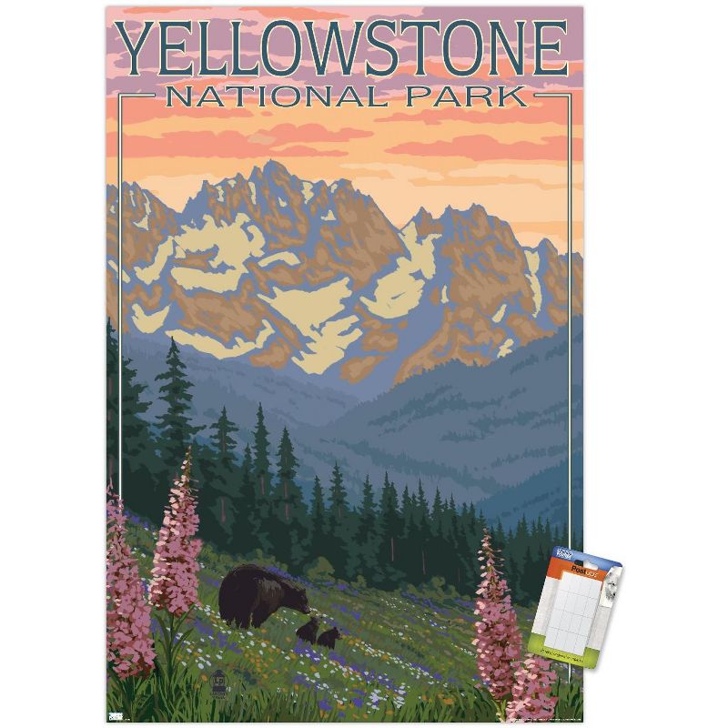 Trends International Lantern Press - Yellowstone Spring Flowers Unframed Wall Poster Prints, 1 of 7
