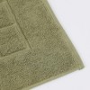 Cotton Solid Absorbent Thick Checkered Grid Washable Bath Mats, Set of 2 by Blue Nile Mills - 4 of 4