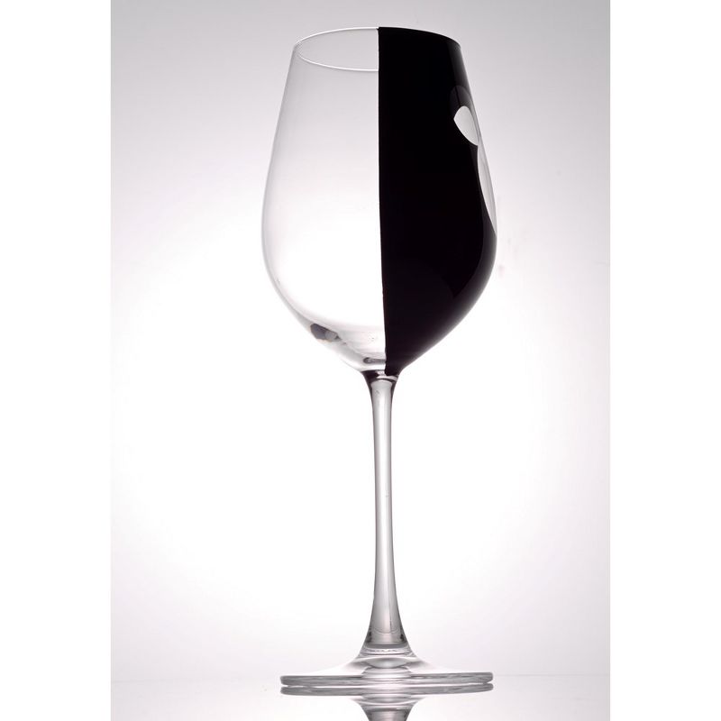 JoyJolt Disney Luxury Mickey Mouse Crystal Stemmed White Wine Glass - 16 oz - Set of 2, 3 of 6