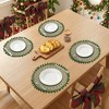 REGALWOVEN Round Farmhouse Placemats Set of 6 Placemats for Dining Table Decor Indoor Outdoor Washable Kitchen Table Mat Wipe Clean - 3 of 4