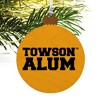 Towson University Tigers Alumn Wood Christmas Tree Holiday Ornament - 4 of 4