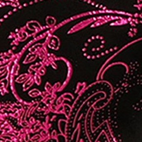metallic black / fuchsia