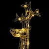 vidaXL Reindeer Christmas Decoration Warm White Acrylic Tall - 4 of 4