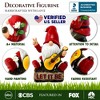 Hippy Gnome with Guitar Garden Statue, Unique Flowers and Peace Sign| OrnamentallyYou - 2 of 4