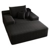 Hrinhom 51.2"W Modern Sofa Bed,Oversized Upholstered Sleeper Sofa Couch,Chaise Lounge Chair - 3 of 4