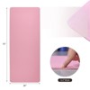 VisioGear Yoga Mat, Exercise Yoga Mat with Non-Slip Design, Multi-Purpose Workout Mat for Women, Pink, 72"*24"*0.2" - 3 of 4