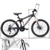 Infurnic Bicycles, 24 Inch Mountain Bike with Adjustable Seat, Commute Bicycle for Men and Women, Black, 67"*27"*39" - 2 of 4